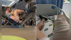 Fisiculturista en Brasil sufre una dura lesión al cargar 400 kg en un ejercicio de piernas: ''El dolor después de la operación fue mucho más intenso''