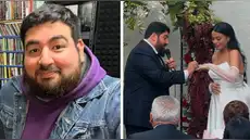 Hugo Lezama ‘Cinesmero’ se casó con Romina Delgado en íntima ceremonia: así fue su romántica boda