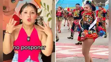 Milena W. contesta críticas por usar corta prenda en fiesta de la Virgen de la Candelaria