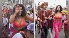 Michelle Soifer fue empapada y pintada en celebración de carnavales: "Destruida quedé"