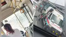 Persona impacta contra unidad del Metropolitano cerca de estación Caquetá, según la ATU