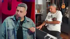 Ricardo Mendoza, de ‘Hablando Huevadas’, muestra su lado más tierno al cantarle a su bebé recién nacido: “Amarte es mi necesidad”