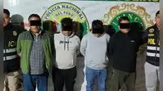 Juliaca: capturan a banda presuntamente dedicada a robos de viviendas; tenían armas y prendas policiales