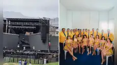 Colapsa escenario donde iba a presentarse agrupación Corazón Serrano en Trujillo