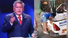 Cesar Acuña: ciudadano denuncia entrega de víveres con material de Alianza para el Progreso durante período electoral