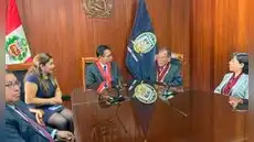 Presidente de CSJAR recibe visita protocolar de nueva junta directiva del Colegio de Abogados