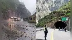 Cierre total de la Carretera Central: fuertes lluvias provocaron deslizamientos en las vías