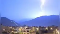 Relámpagos y descargas eléctricas sorprenden a vecinos de Chosica, Chaclacayo y otros distritos de Lima Este