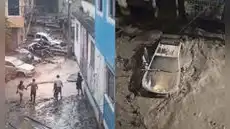 Desborde de río Sarkihuato en VRAEM destruye más de 30 viviendas y deja ciudadanos atrapados