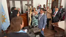 Gunther Gonzales juró como representante del CAL ante el JNE tras ser proclamado como ganador en las elecciones