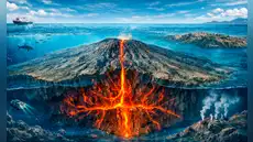Un coloso dormido bajo el océano: el supervolcán submarino que mide casi 5.000 metros