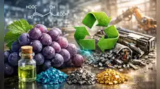 Científicos descubren que un ácido natural presente en las uvas ayuda a separar metales clave para reciclar baterías