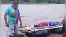 Pacientes son trasladados en balsas improvisadas para recibir atención médica tras crecida del río en Piura
