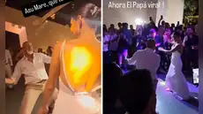 Carlos Alcántara se robó el show durante el matrimonio de su hijo Carlos Alcántara se robó el show durante el matrimonio de su hijo