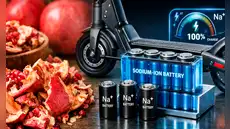Científicos chinos convierten cáscaras de granadas en un componente crucial para baterías de bicicletas eléctricas y scooters