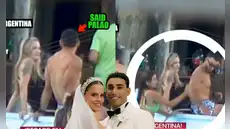 Captan a joven acariciando la espalda de Said Palao en una piscina en Argentina: Magaly Medina mostró nuevas imágenes