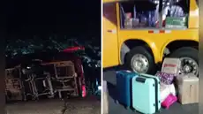 Bus se despista y deja cinco heridos en Huancavelica: unidad habría sufrido fallas mecánicas