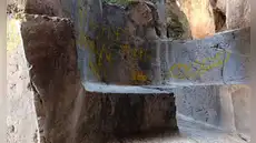 Atentan con pintas zona ceremonial de huaca Cheqtaqaqa en Cusco: “Han dañado nuestro patrimonio”