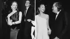 Jaime Bayly posa en una foto junto a su esposa y su expareja Sandra Masías