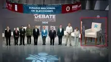 Rafael López Aliaga llega tarde al debate presidencial y no aparece en la fotografía oficial