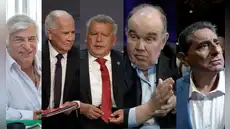 Debate presidencial: las pullas entre 'Popy' Olivera, Acuña, Carlos Álvarez, Lescano, López Chau y López Aliaga