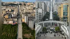 China presenta la escalera mecánica al aire libre más extensa del mundo: es equivalente a un edificio de más de 80 pisos
