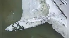 Un espectáculo inusual en el Mar Báltico: un naufragio de 400 años de antigüedad queda al descubierto debido al bajo nivel del mar