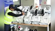 Incautan 4 mil pares de zapatillas de contrabando valorizadas en US$ un millón