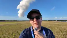 Aldo Bartra, divulgador científico, tras vivir el despegue de Artemis II: “Fue tan intenso que quemaba los ojos”