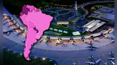 El único aeropuerto de América Latina que opera vuelos a los 5 continentes del mundo: ofrece un hotel cápsula y comidas variadas