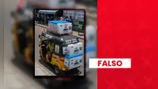 Es falso que la ONPE haya trasladado las actas electorales en una mototaxi: imagen fue generada con IA