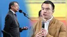 Daniel Noboa llama a Colombia su "peor socio comercial" ante tensiones con Petro