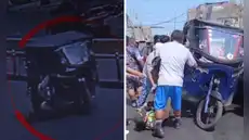 Mujer policía fue arrastrada varios metros por mototaxista en La Victoria: sujeto quedó detenido