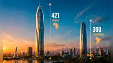 África revolucionará la arquitectura con un rascacielos de 421 metros con ‘doble piel’ que superaría incluso al más alto de Sudamérica
