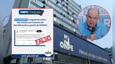 ONPE desmiente a López Aliaga: Mesas de la serie 900 001 son para centros poblados y existen desde 2005