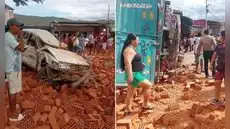 Tragedia en Jaén: tráiler de ladrillos impacta varios vehículos y deja cinco fallecidos en carretera Belaúnde Terry