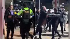 Escandalosa pelea en la Liga 1: DT de Comerciantes Unidos arremetió contra técnico de Cienciano y policias tuvieron que detenerlo
