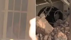 Joven quedó atrapado en su casa por escombros de obra en av. Nicolás Ayllón