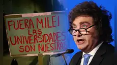 Javier Milei criticó las marchas masivas en Argentina contra el freno a la Ley de Financiamiento Universitario