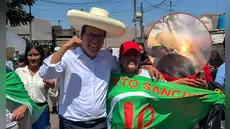 Roberto Sánchez tuvo que abandonar estrado durante mitín en Huacho por cortocircuito
