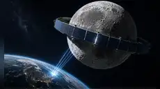 Japón planea construir un gigantesco anillo de paneles solares alrededor de la Luna para enviar energía limpia a la Tierra