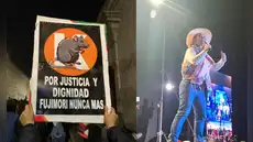Keiko Fujimori realizó mitin en Arequipa en medio de protestas y fuerte resguardo policial
