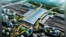 China posee la estación de trenes de alta velocidad más grande del mundo: costó US$7.800 millones y moviliza 16.000 pasajeros por hora China posee la estación de trenes de alta velocidad más grande del mundo: costó US$7.800 millones y moviliza 16.000 pasajeros por hora