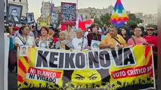Marcha contra Keiko Fujimori: colectivos en Lima y regiones se movilizan contra lideresa de Fuerza Popular