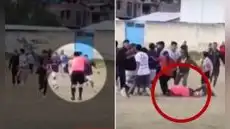 Árbitro asistente es agredido por hinchas tras polémica decisión en partido de Copa Perú en Cajamarca