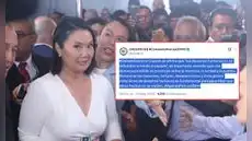 Coordinadora Nacional de Derechos Humanos responde a Keiko Fujimori: "Una democracia sólida se construye sobre la memoria"