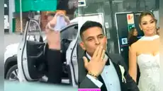 Invitado deja en shock al quitarse la ropa en plena boda de Karla Tarazona y Christian Domínguez y sorprende: "No hubo tiempo"