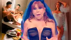 Magaly Medina lapida a Christian Domínguez y Karla Tarazona por publicar sugerentes fotos el día de su boda: "Él sale en calzoncillos"