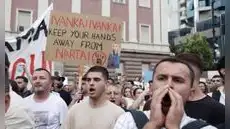 Miles protestan en Albania contra un megaproyecto vinculado al yerno de Trump valorado en más de 1.200 millones de dólares