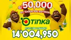Resultados de La Tinka del domingo 7 de junio: consulta los números ganadores, premios del Pozo Millonario, boliyapa y más